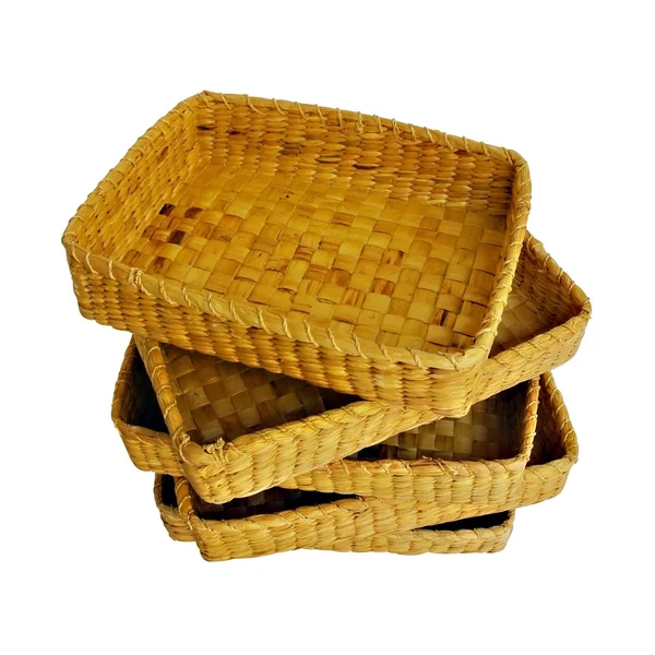 Empty wicker basket — Stock Photo, Image