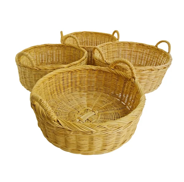 Empty wicker basket — Stock Photo, Image