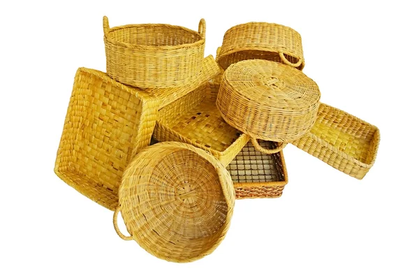 Empty wicker basket — Stock Photo, Image