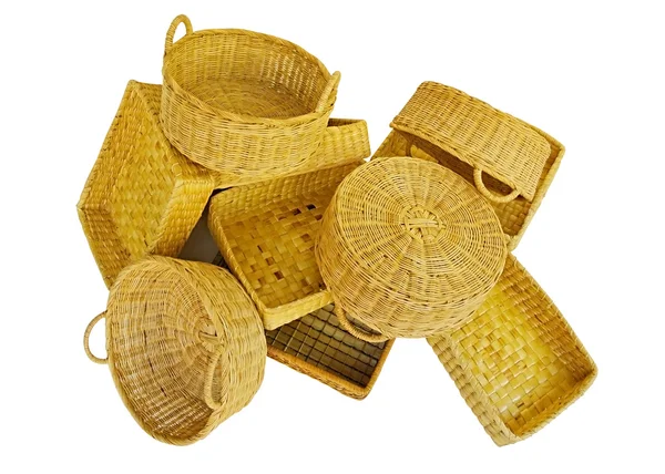 Empty wicker basket — Stock Photo, Image