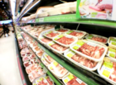 Süpermarket mağaza bulanıklık arka plan