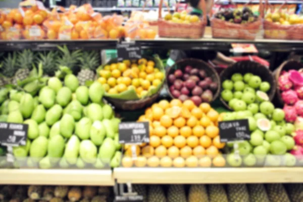 Supermercado loja borrão fundo — Fotografia de Stock