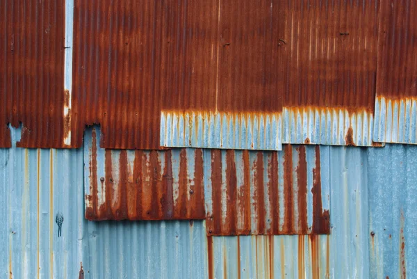 锈蚀镀锌铁板 — 图库照片