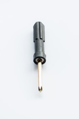 Tornavida beyaz üzerine izole edildi