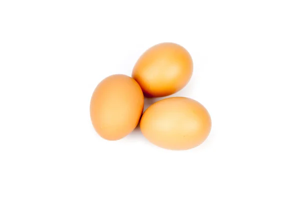 Ovos isolados em branco — Fotografia de Stock