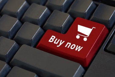 Klavyedeki sepet simgesiyle Şimdi Satın Al düğmesi