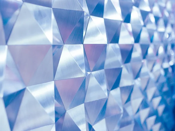 Fondo abstracto geométrico poli azul bajo en relieve triangular y estilo polígono — Foto de Stock