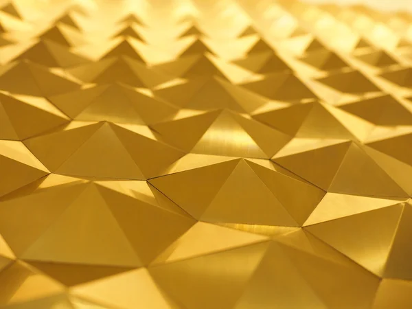 Amarelo dourado baixo poli fundo abstrato geométrico em relevo estilo triangular e polígono — Fotografia de Stock