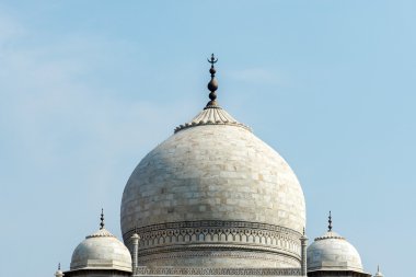 Taj Mahal Top, Agra şehir, Hindistan yedi harikalar biri - seyahat ve tatil konsepti.