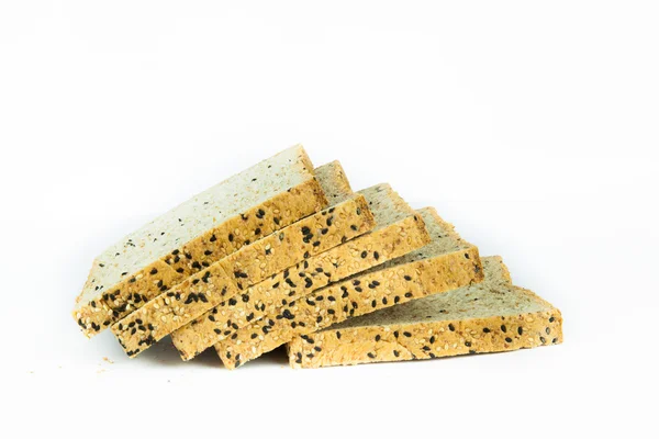 Pan integral fresco en rodajas con varias semillas y multigrano —  Fotos de Stock
