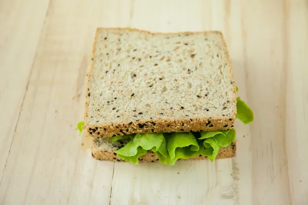 Fresh sandwich made from wholewheat of various seeds — Stock Photo, Image