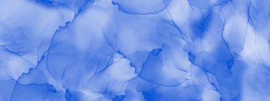 Lekeli mavi suluboya doku. Arkaplanlar için, arkaplanlar için metin, kartpostallar, tasarım, dekor.