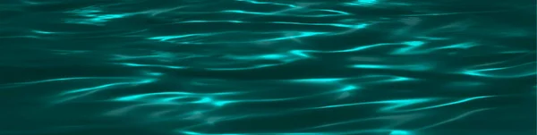 Donkerblauwe groene abstracte achtergrond. Reflectie van licht op een glad wateroppervlak met kleine golven. Tidewater groene achtergrond met kopieerruimte voor design. Web banner. — Stockfoto