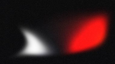 Kırmızı ve beyazdaki bulanık ışık desenleri, karanlık bir arka plana karşı soyut bir görsel etki yaratarak hareket ve sanatsal ifade duygusunu çağrıştırıyor.