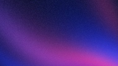 Parlak kozmik renkler geceyi aydınlatır, elektrikli mor ve pembe dalgalar gölgeli arazide dans eder