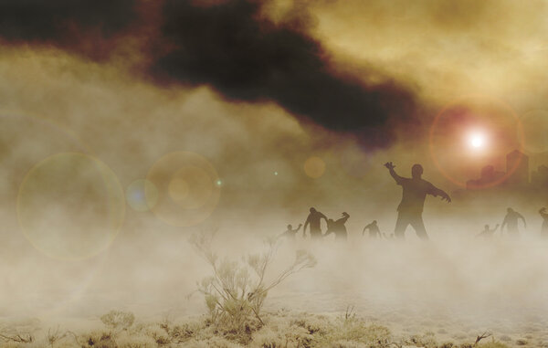 Зомби пустыня горизонтальная
