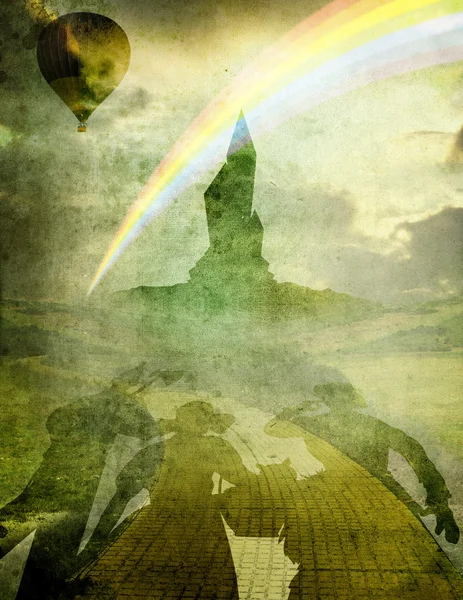 Oz 1 balon ve gökkuşağı