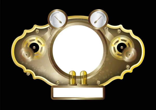 Steampunk frame 6 — Stock vektor