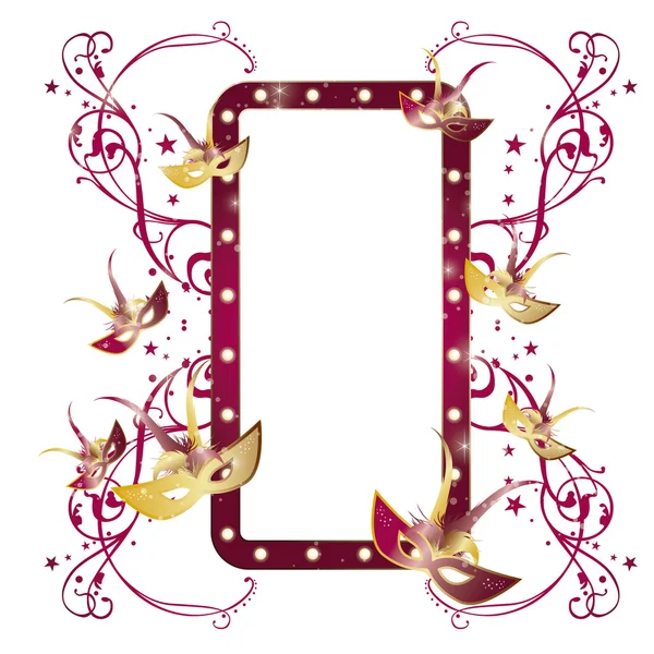 Carnaval frame 3 — Stock Vector