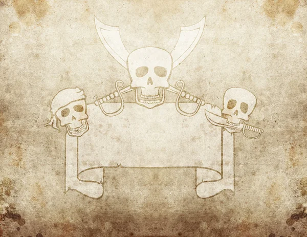 Pirate Grunge Karte 2 — Stockfoto
