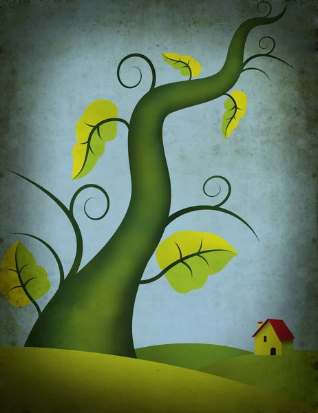 Grunge ILLI beanstalk