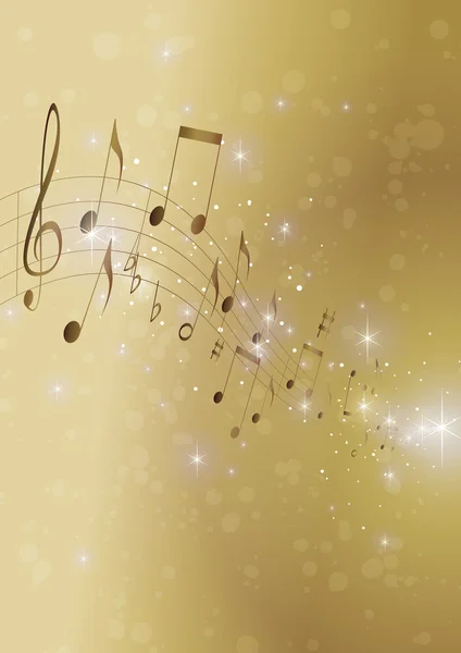 Звездная музыка 1 большая — стоковый вектор