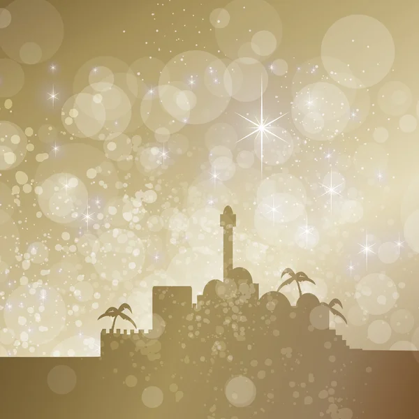 Starry bethlehem — Stock Vector