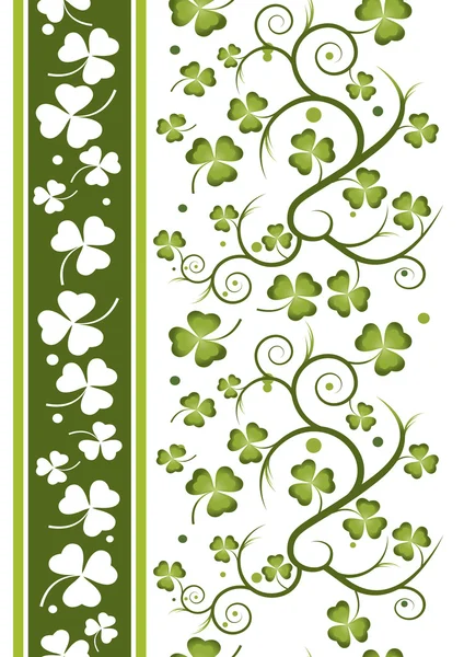 Shamrock repeat 4 — Stock Vector