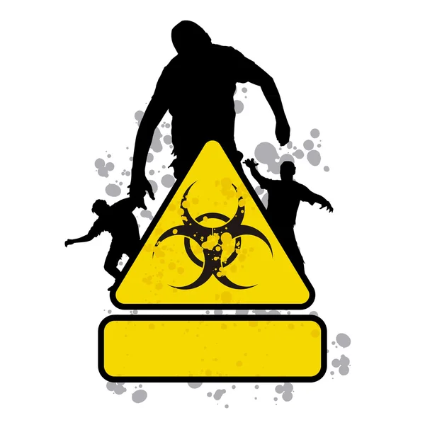 Signo de zombie 2 — Vector de stock