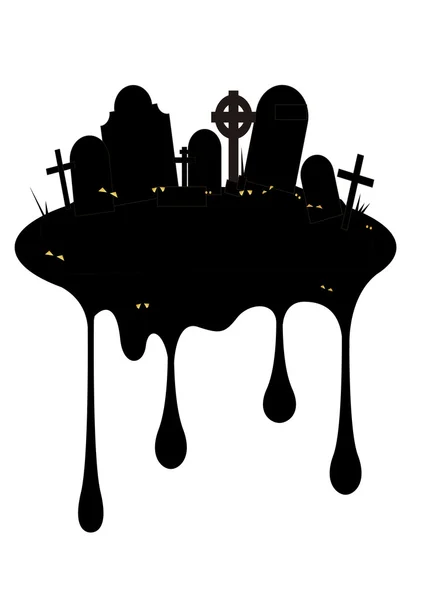 Cementerio globby — Vector de stock