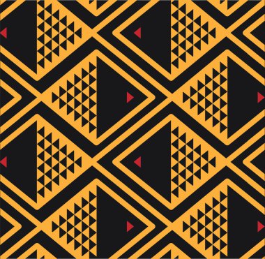 Fish background pattern yellow black