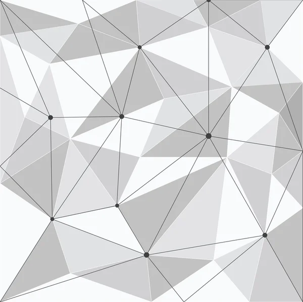 Polígono abstracto blanco fondo diseño — Vector de stock
