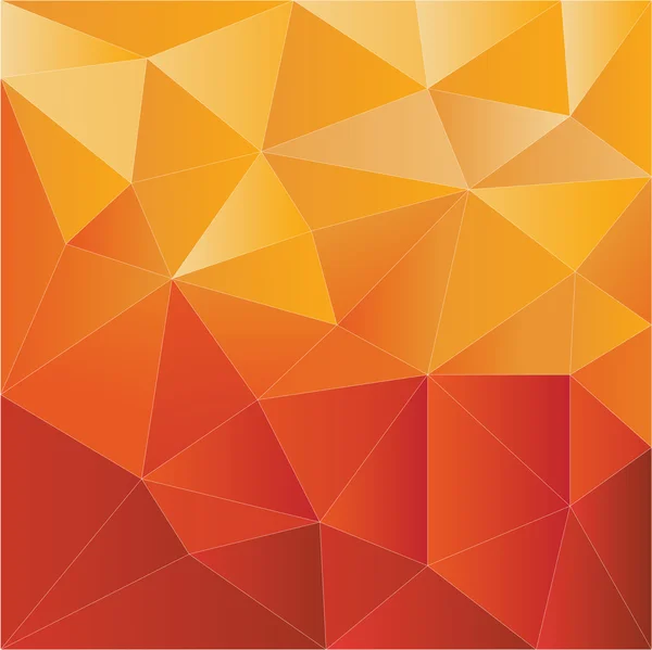 polygon abstract  background red and yellow