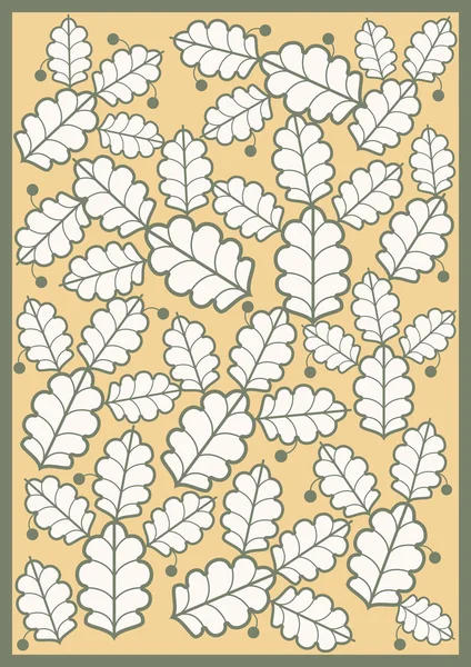 Leaves pattern background yellow and green