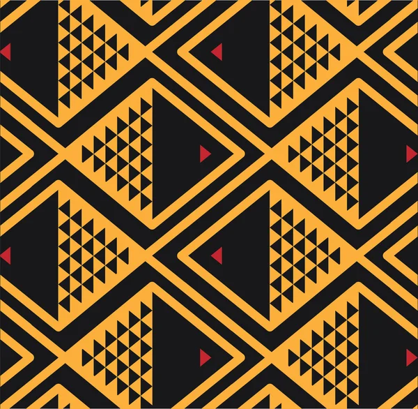 Fish background pattern yellow black — ストックベクタ