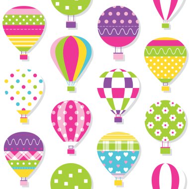 sıcak hava balonları desen