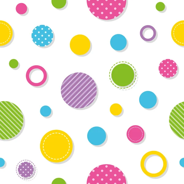 Colorful circles pattern — Stock Vector