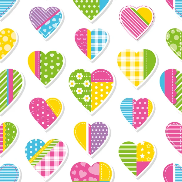 Hearts collection pattern — Stock Vector