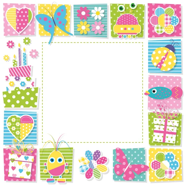 Şirin mutlu yıllar kenarlık