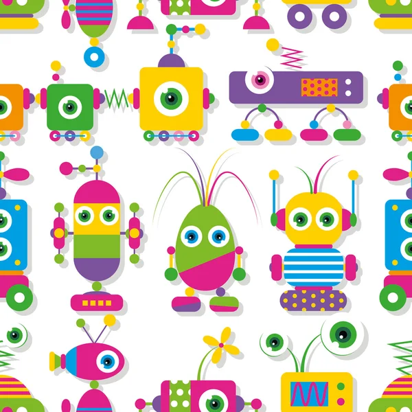 Sevimli robotlar koleksiyon desen