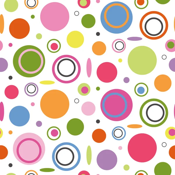 Färgglada cirklar mönster — Stock vektor