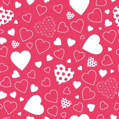 Kırmızı ve beyaz kupa desen