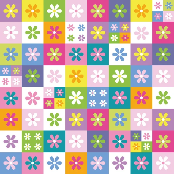 Kolorowe kwiaty kolekcja tło — Wektor stockowy