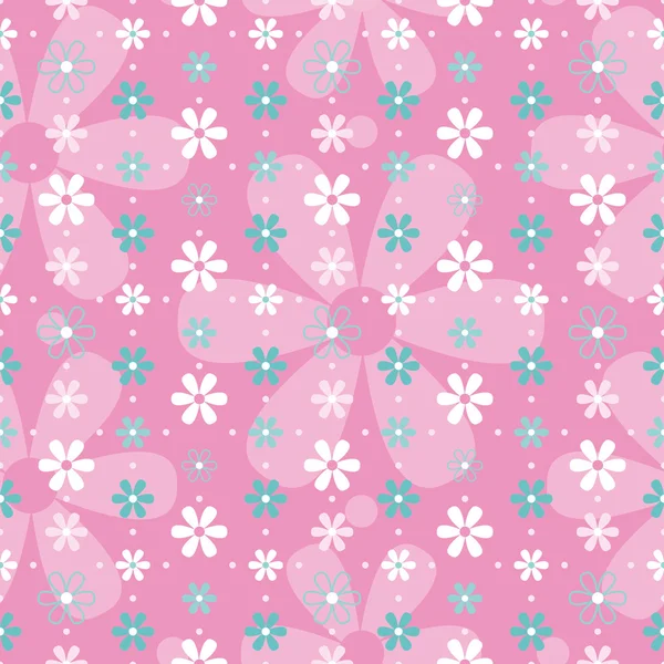 Pink flowery pattern — Stock Vector