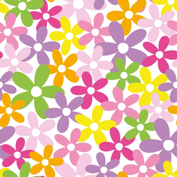 Mutlu renkli çiçek deseni