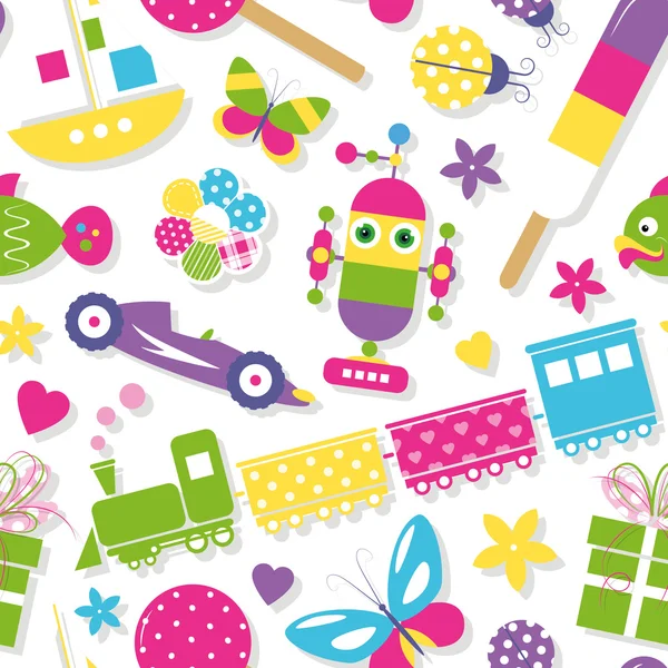 Sevimli oyuncaklar, Kalpler, çiçekler ve kelebekler desen