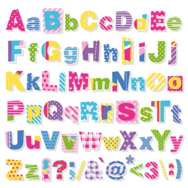 Colorful letters collection