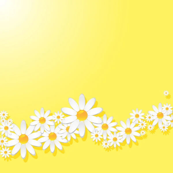 Gelbe Kamille Hintergrund Stockillustration