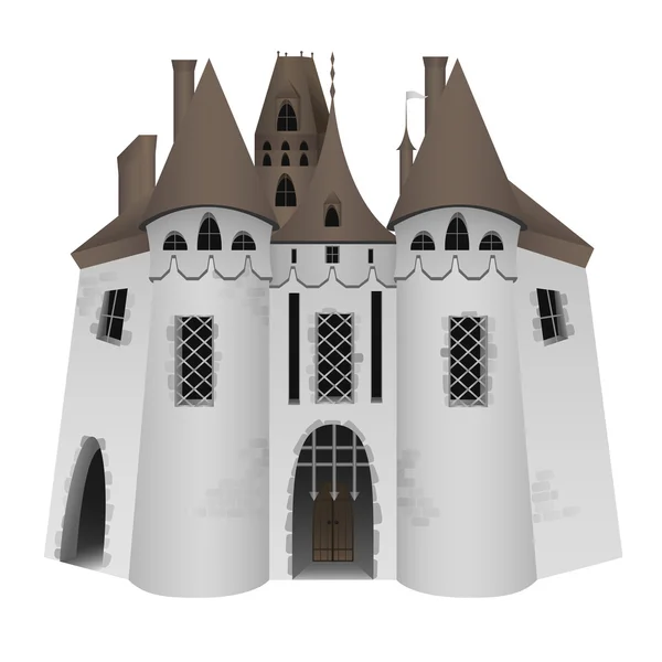 Castillo medieval — Vector de stock