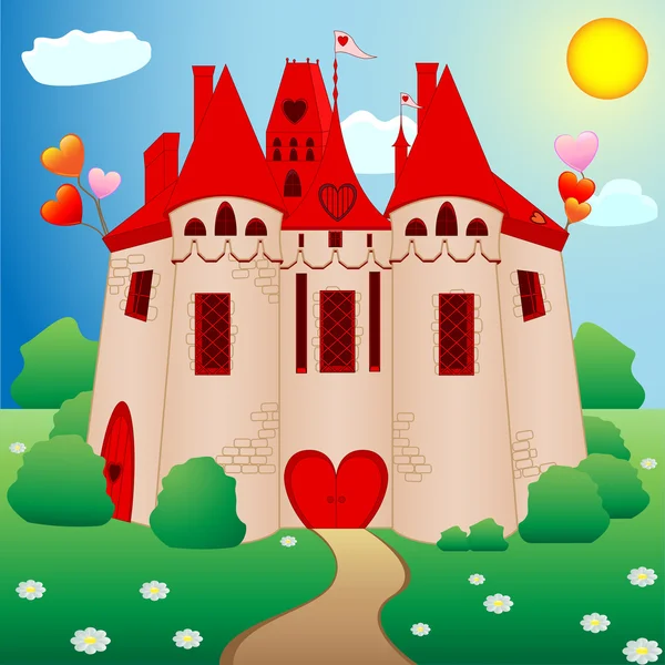 Princess castle — Stock Vector